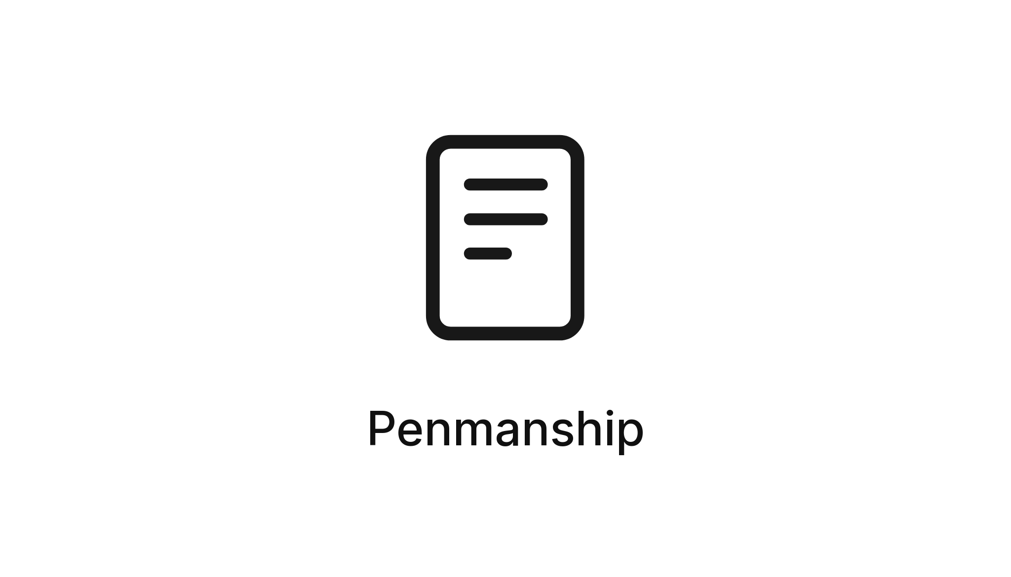 Penmanship - jaredgorski.org